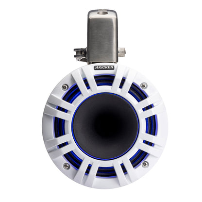 KICKER KMTCXL65 6.5" LED Horn Loaded Compression Driver Tower System - White