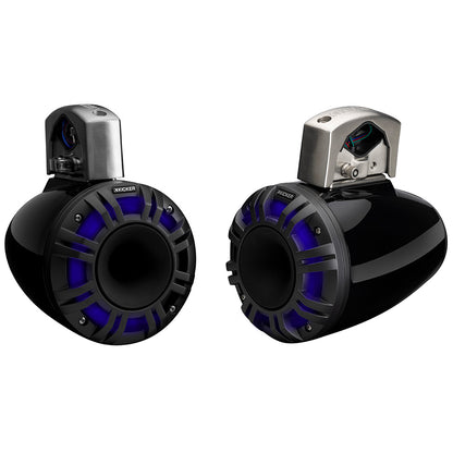 KICKER KMTCXL65 6.5" LED Horn Loaded Compression Driver Tower System - Black