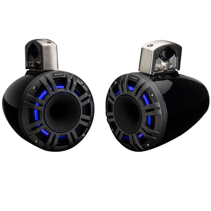 KICKER KMTCXL8 8" LED Horn Loaded Compression Driver Tower System - Black