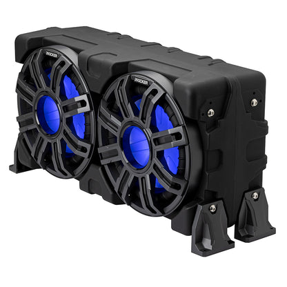 KICKER 10" Loaded Premium Marine Enclosure w/Passive Radiator - 4-Ohm