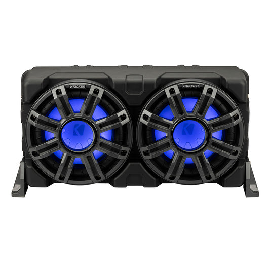 KICKER 10" Loaded Premium Marine Enclosure w/Passive Radiator - 4-Ohm