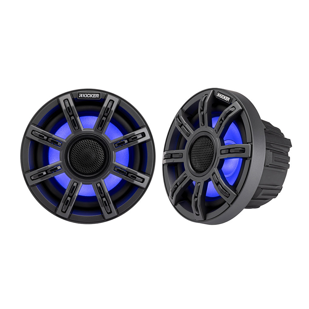 KICKER 6.5" Premium Marine Coaxial Speakers - 4-Ohm