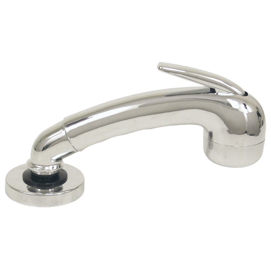 Scandvik Chrome Euro Sprayer w/6' Black Nylon Hose