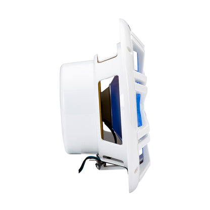 KICKER KM60 6.5" Marine Coaxial Speakers w/1/2" Tweeters - 4 OHM - White w/RGB LEDs