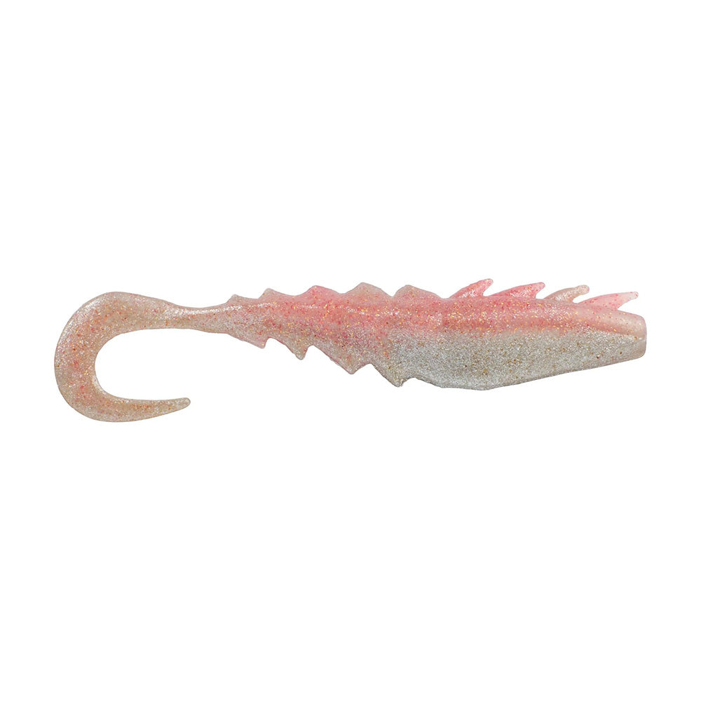 Berkley Gulp! Saltwater Nemesis Prawn Curl Tail - 5" - Flamingo Chrome