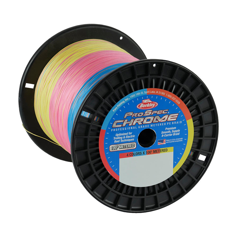 Berkley ProSpec Chrome 4 x 100' Metered Braid - 50lb - 3500yd
