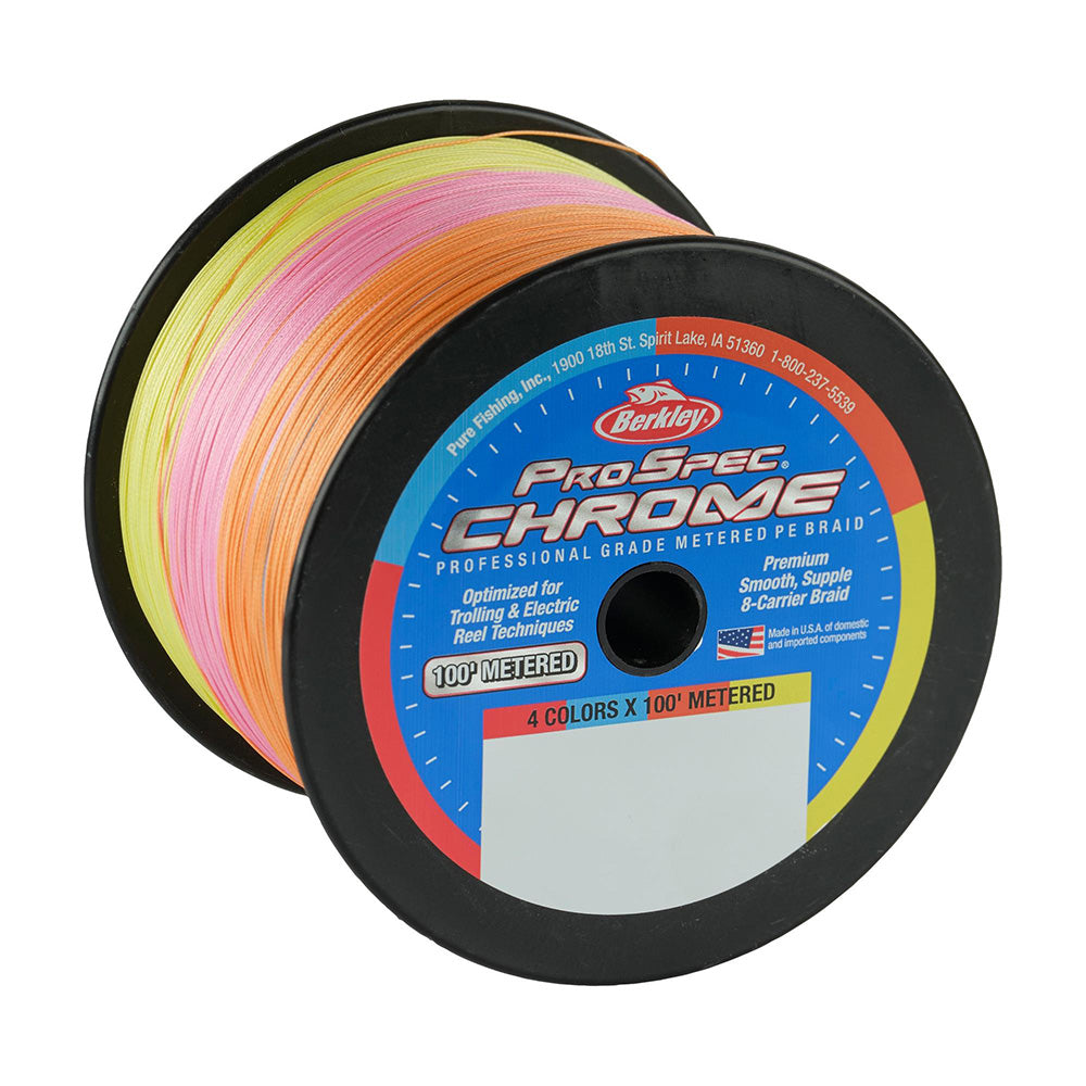 Berkley ProSpec Chrome 4 x 100' Metered Braid - 100lb - 3000yd