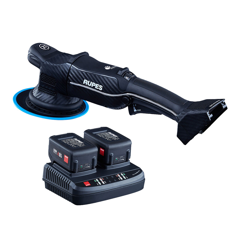 RUPES Random Orbital Polisher Bigfoot HLR21 iBrid Tool Plus Charger & 2-Batteries
