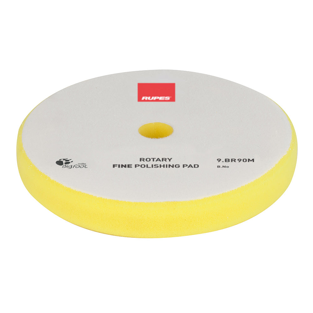 RUPES Rotary Fine Polishing Foam Pad 75/90mm - Yellow