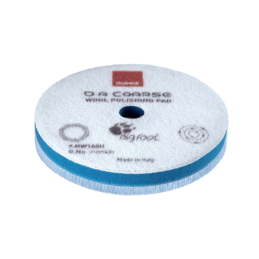 RUPES D-A Coarse Wool Polishing Pad 80mm - Blue