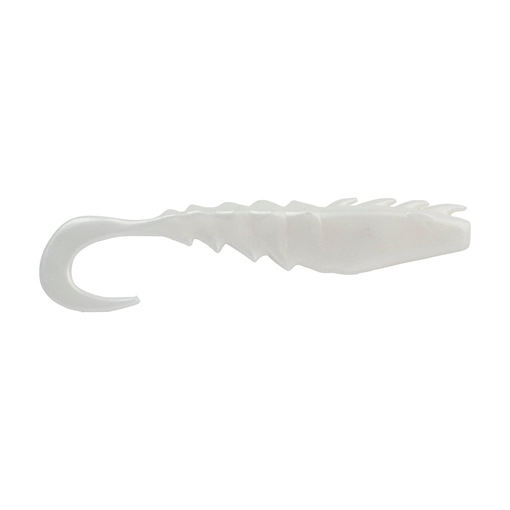Berkley Gulp! Saltwater Nemesis Prawn Curl Tail - 5" - Pearl White