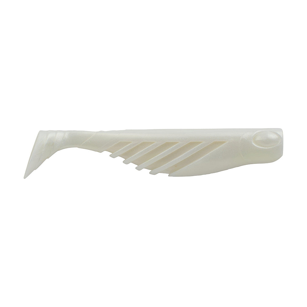 Berkley Gulp! Saltwater Ripple Mullet - 4" - Pearl White GSRM4-PW