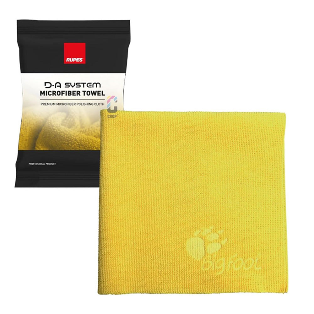 RUPES D-A System Microfiber Towel 16x16 - Yellow