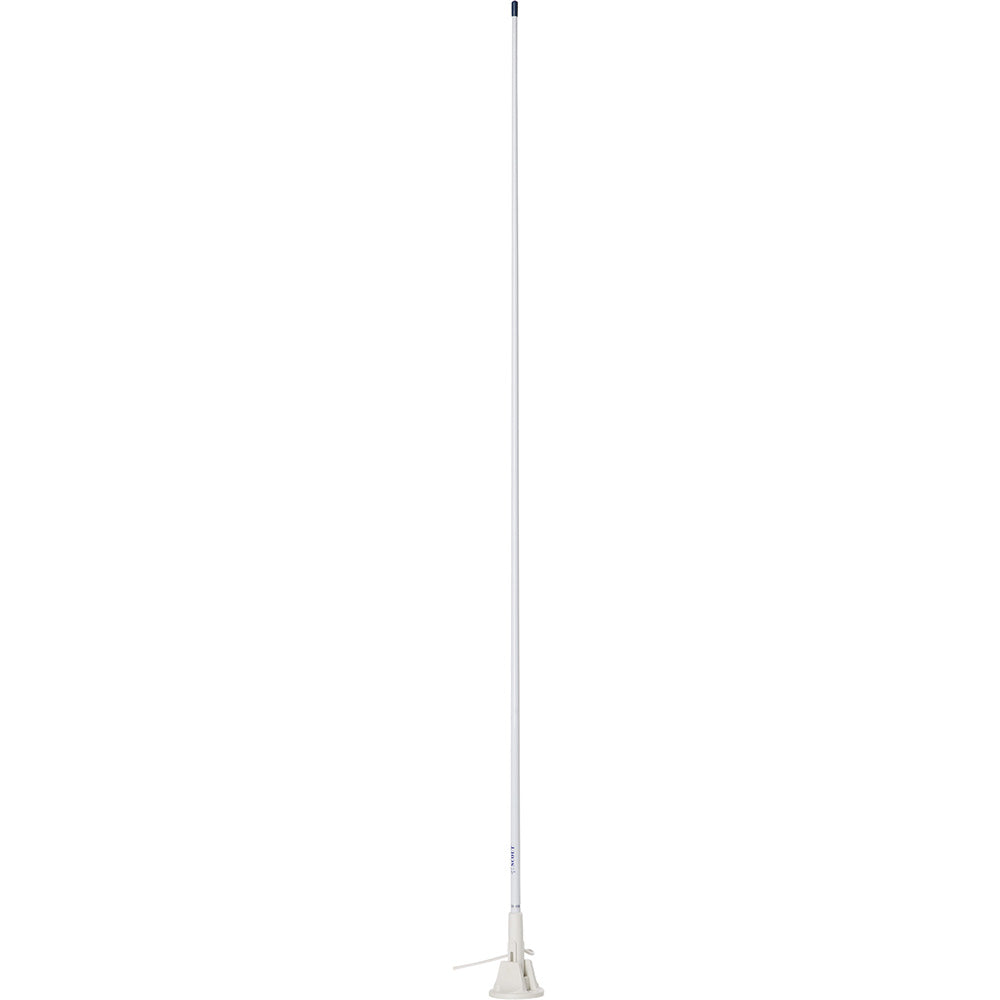 Scout 5' White VHF Antenna 3dB Lift & Lay Mount w/5M RG-58