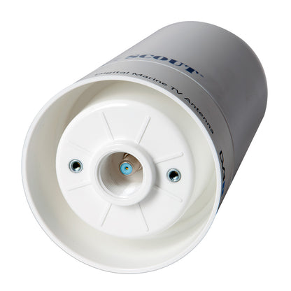 Scout Wave 4" White TV Antenna Omnidirectional 25dB Gain w/10M, 75 ohms, Cable