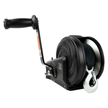 Powerwinch Select Series Winch 2,000lb, 2 Speed, 8" Crank Arm - Carbon Black