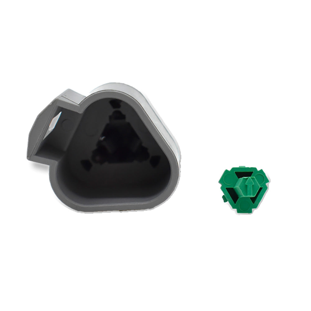 Bluewater 3 Position Male Deutsch Connector w/Wedge Lock