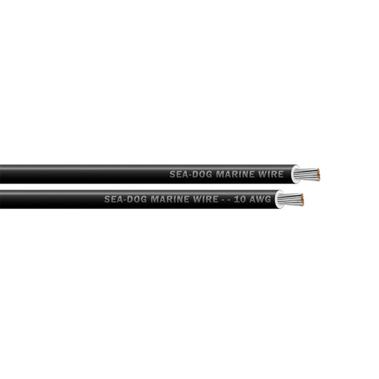 Sea-Dog 10 AWG Black Primary Wire - 25'