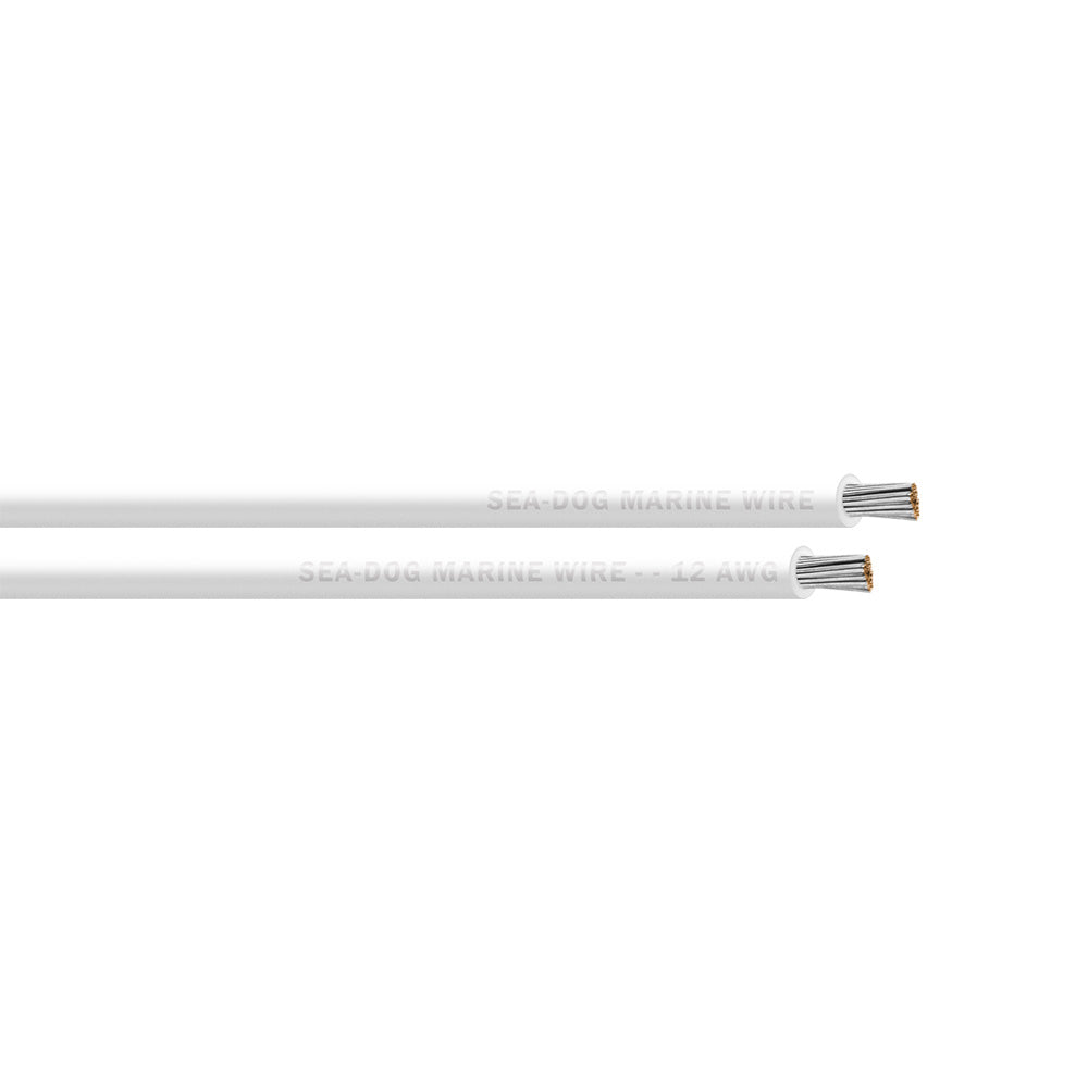 Sea-Dog 12 AWG White Primary Wire - 25'
