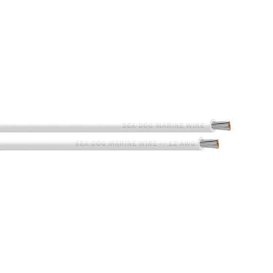 Sea-Dog 12 AWG White Primary Wire - 100'
