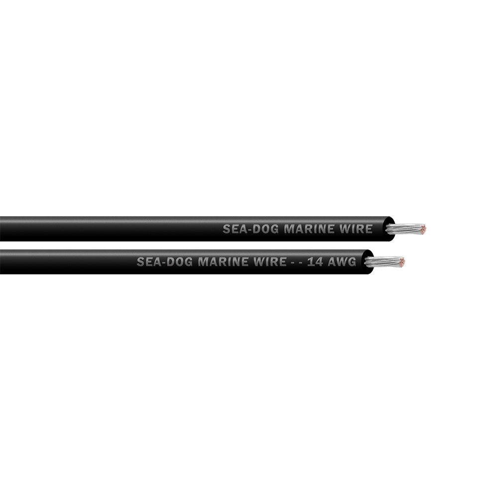Sea-Dog 14 AWG Black Primary Wire - 25'