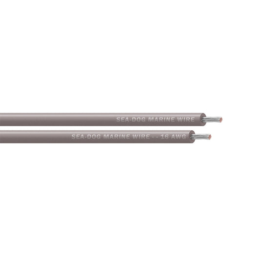 Sea-Dog 16 AWG Grey Primary Wire - 25'