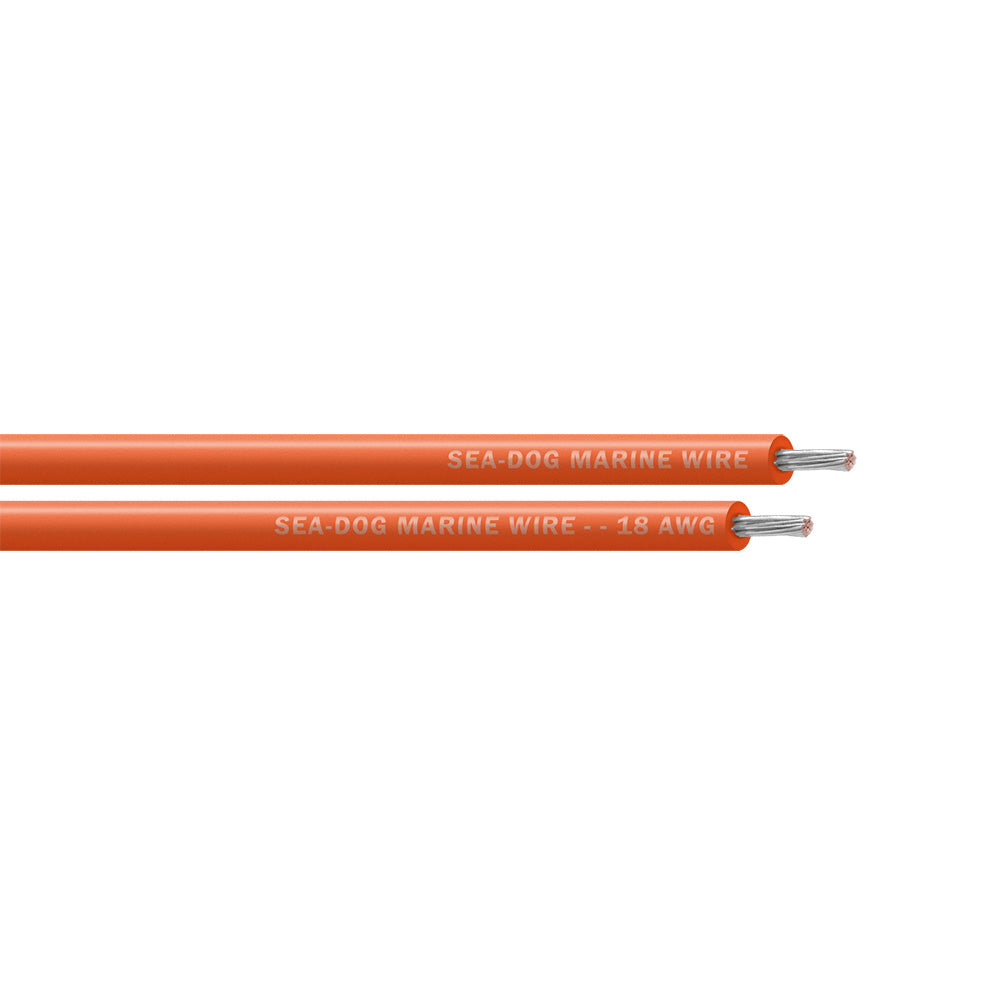 Sea-Dog 18 AWG Orange Primary Wire - 25'