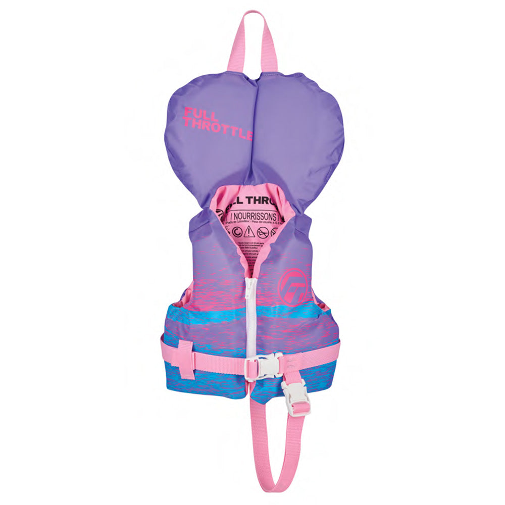 Full Throttle Nylon Life Jacket - Infant - Purple/Pink