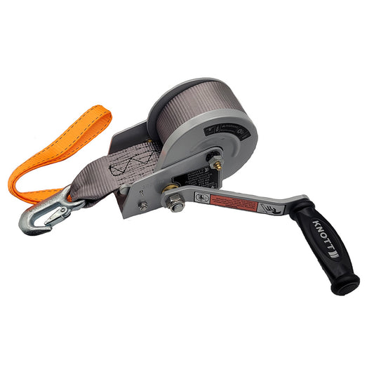 Load Rite Single-Speed Trailer Winch - 900lbs - 12' Strap - 7" Handle