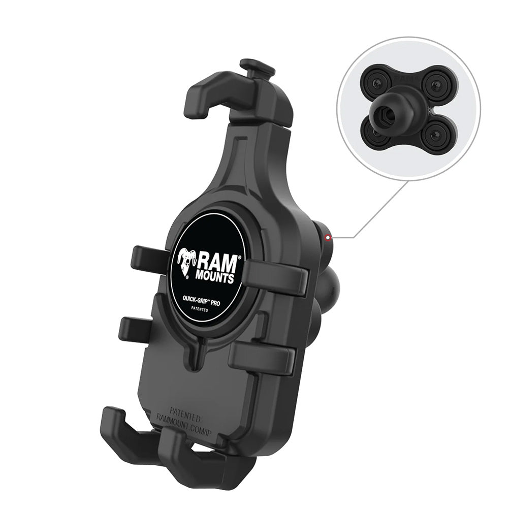 Ram Mount RAM Quick-Grip Pro Phone Holder w/Ball & Vibration Damper