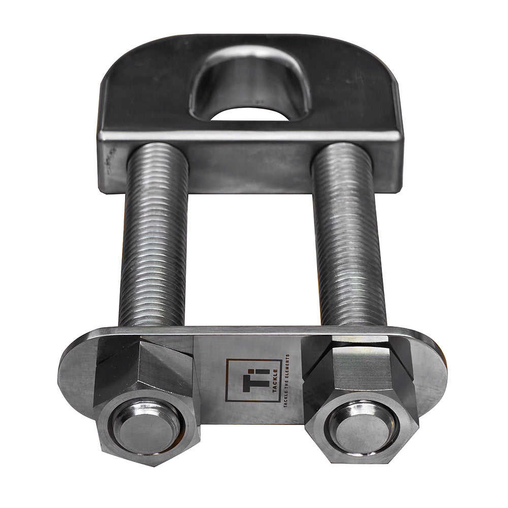 Ti-Tackle Titanium Transom D Ring - 6" Long Stud
