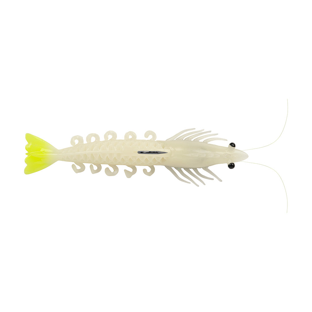 Berkley Powerbait Saltwater Shrimperor - 5" - Glow/Chartreuse