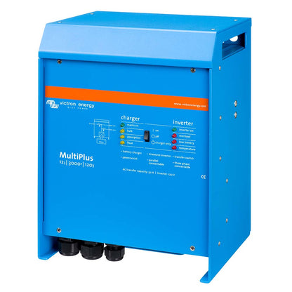 Victron MultiPlus Inverter/Charger 12 VDC - 3000VA - 120vAC w/120AMP Battery Charger - 50AMP Transfer Switch
