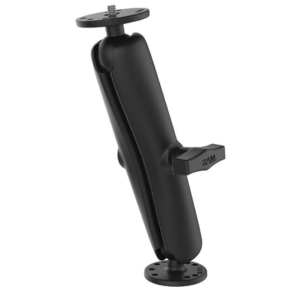 RAM Mount RAM Double Ball Mount w/1/4"-20 Male Thread - Long Arm