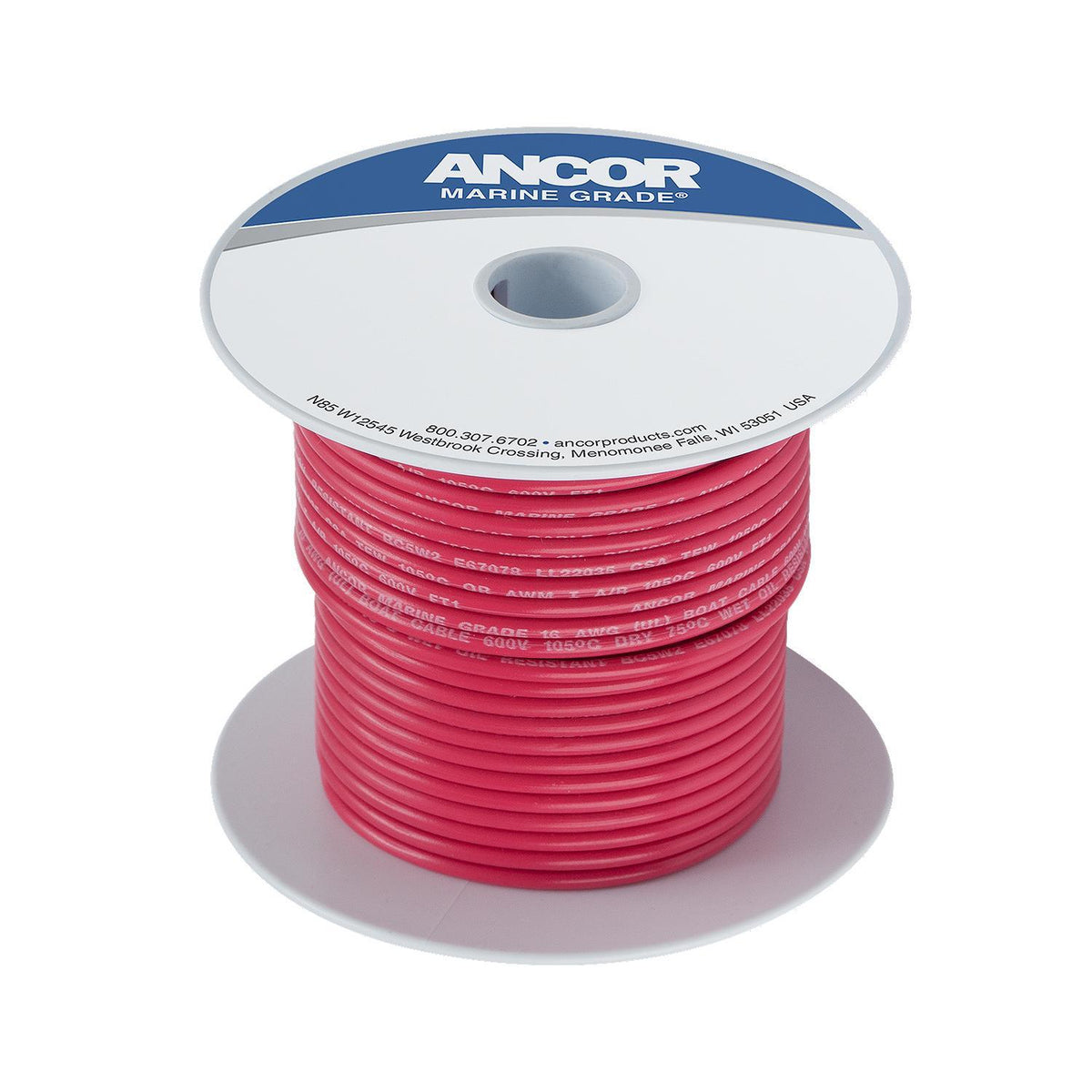 Ancor #14 Red 100ft Spool Tinned Copper