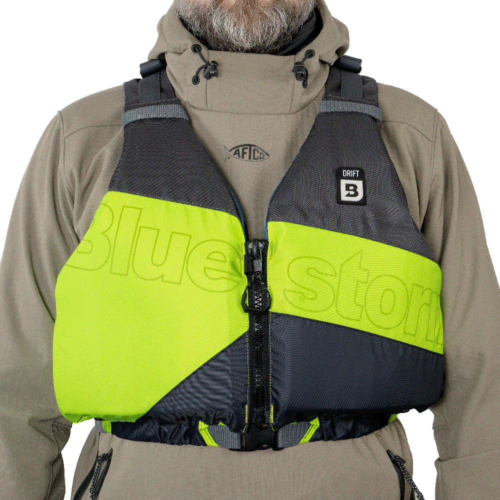 Bluestorm Drift Adult Universal Paddling Vest - Hi-Vis