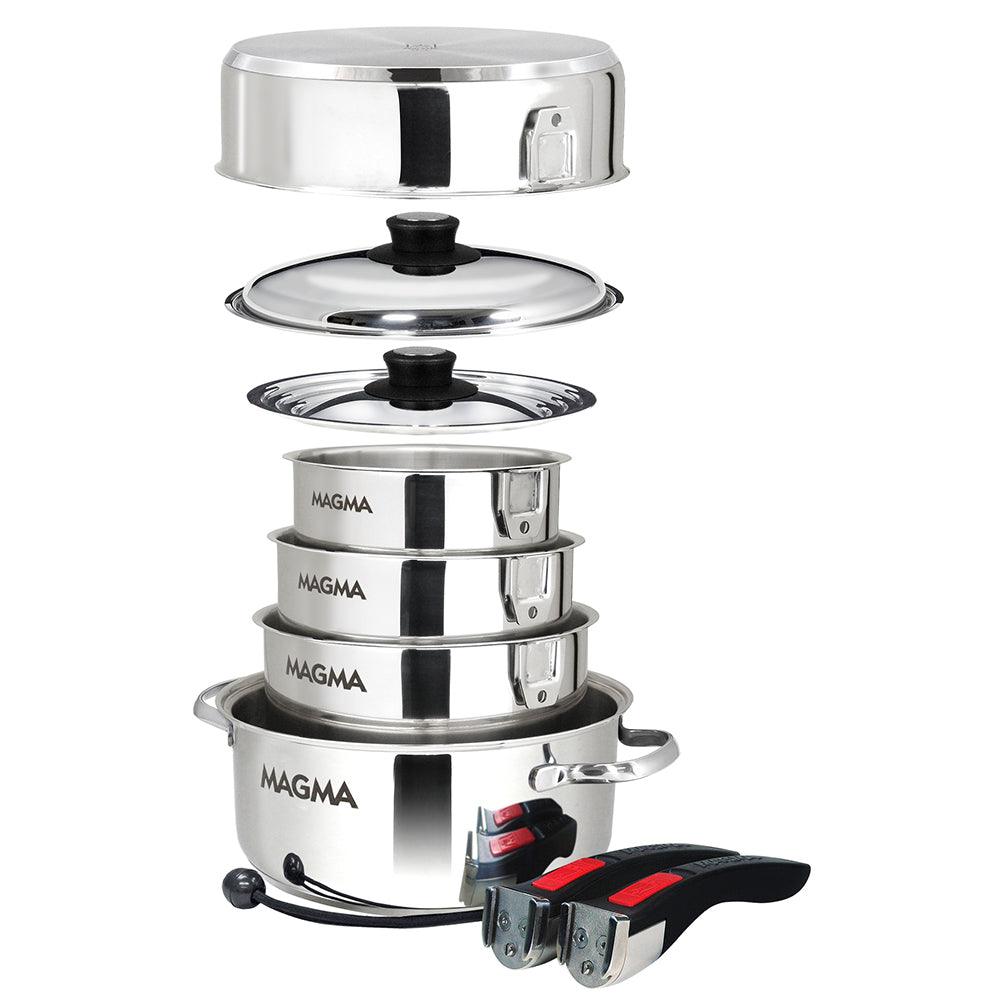 Magma 10 Piece Induction Cookware Set - Stainless Steel - Boat Gear USA