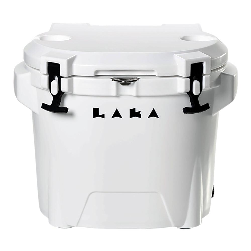 LAKA Coolers 30 Qt Cooler w/Telescoping Handle & Wheels - White - Boat Gear USA