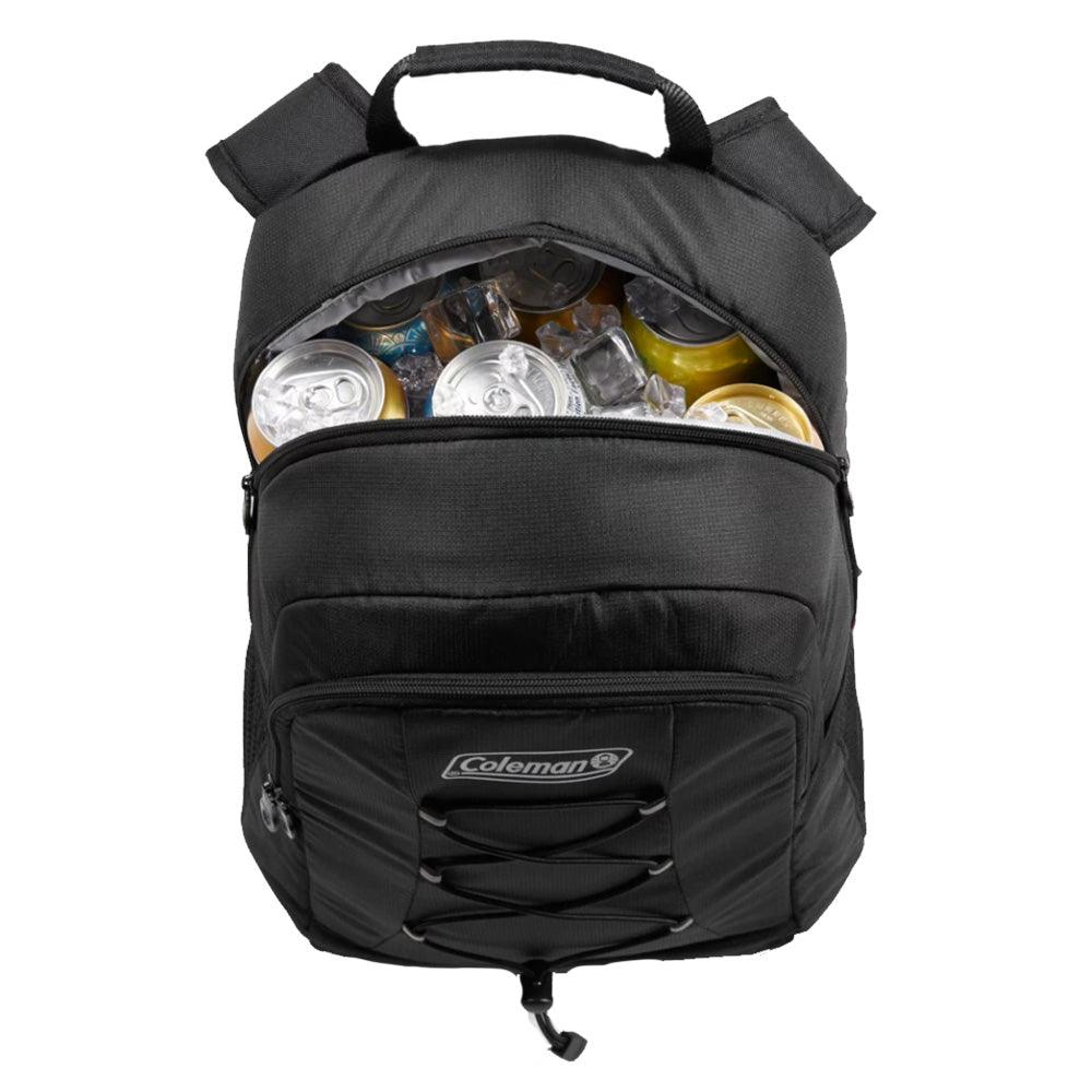 Coleman CHILLER™ 28-Can Soft-Sided Backpack Cooler - Black - Boat Gear USA