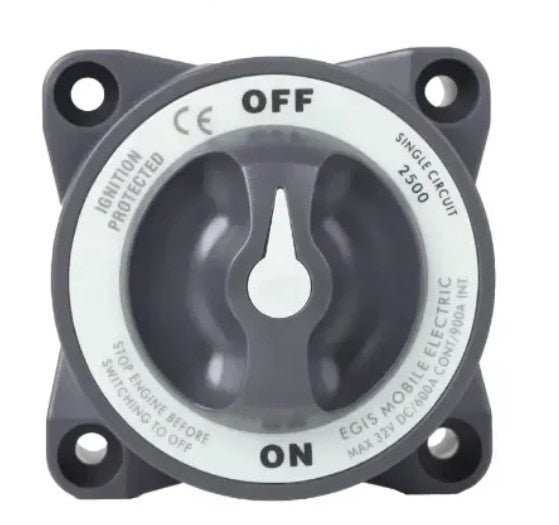 EGIS 2500 Heavy Duty-Series 600A  Battery Switch Off/On