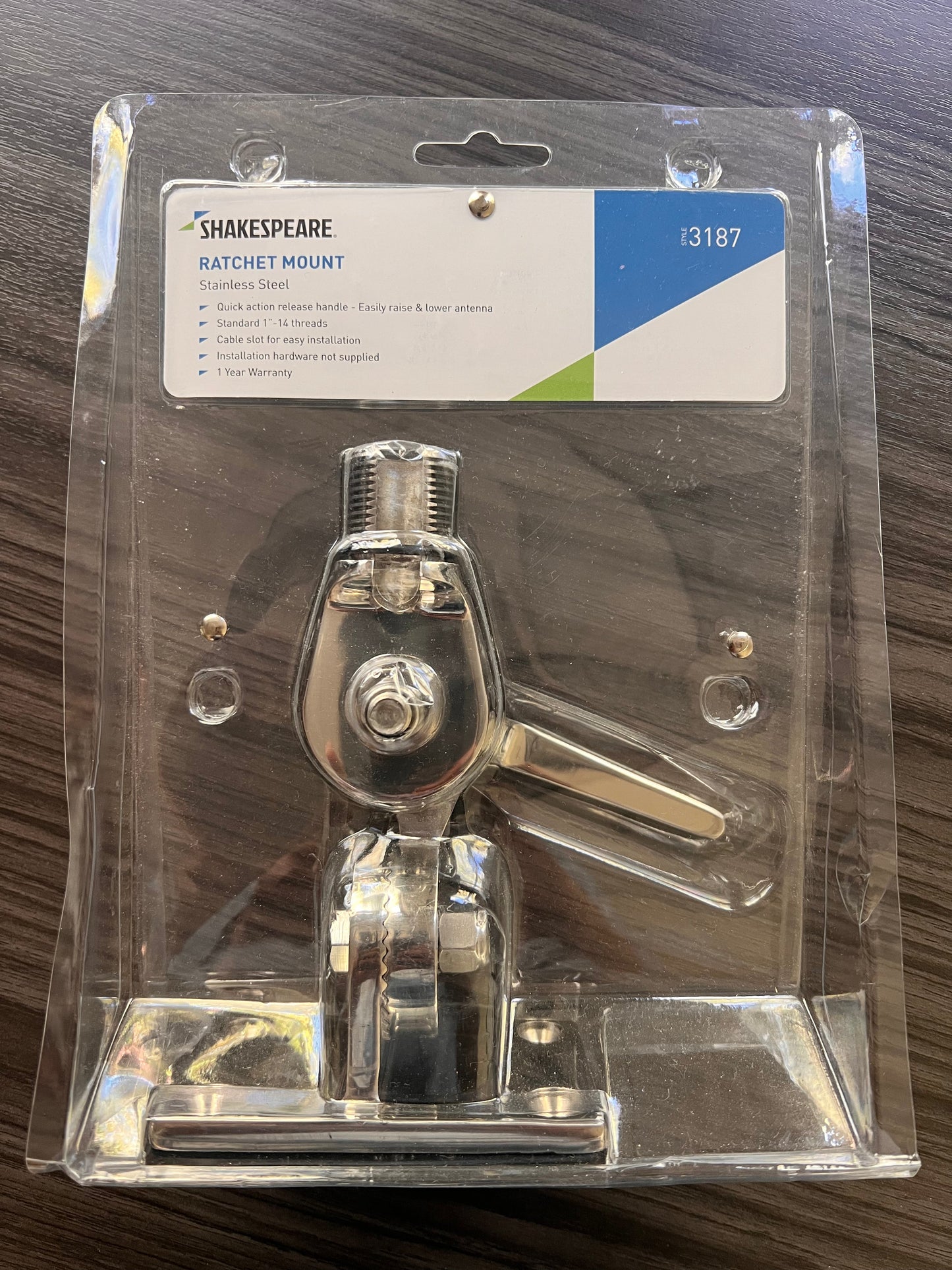 OPEN BOX Shakespeare 3187 Ratchet Antenna Mount - Like New