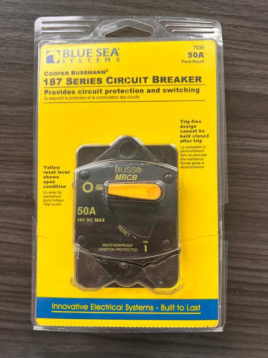 OPEN BOX Blue Sea Systems 187 Series Circuit Breaker - 50A