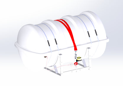 VIKING L008D00015AEA 8 PERSON LIFE RAFT 8DK+ USCG/SOLAS 25 A ROUND