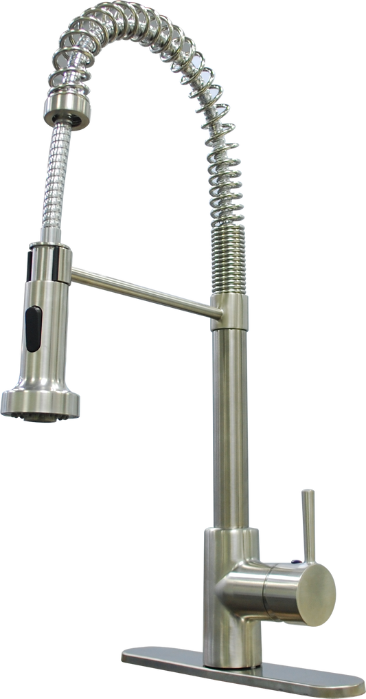COILED SPR FAUCET  SGLE BRSH NCKEL