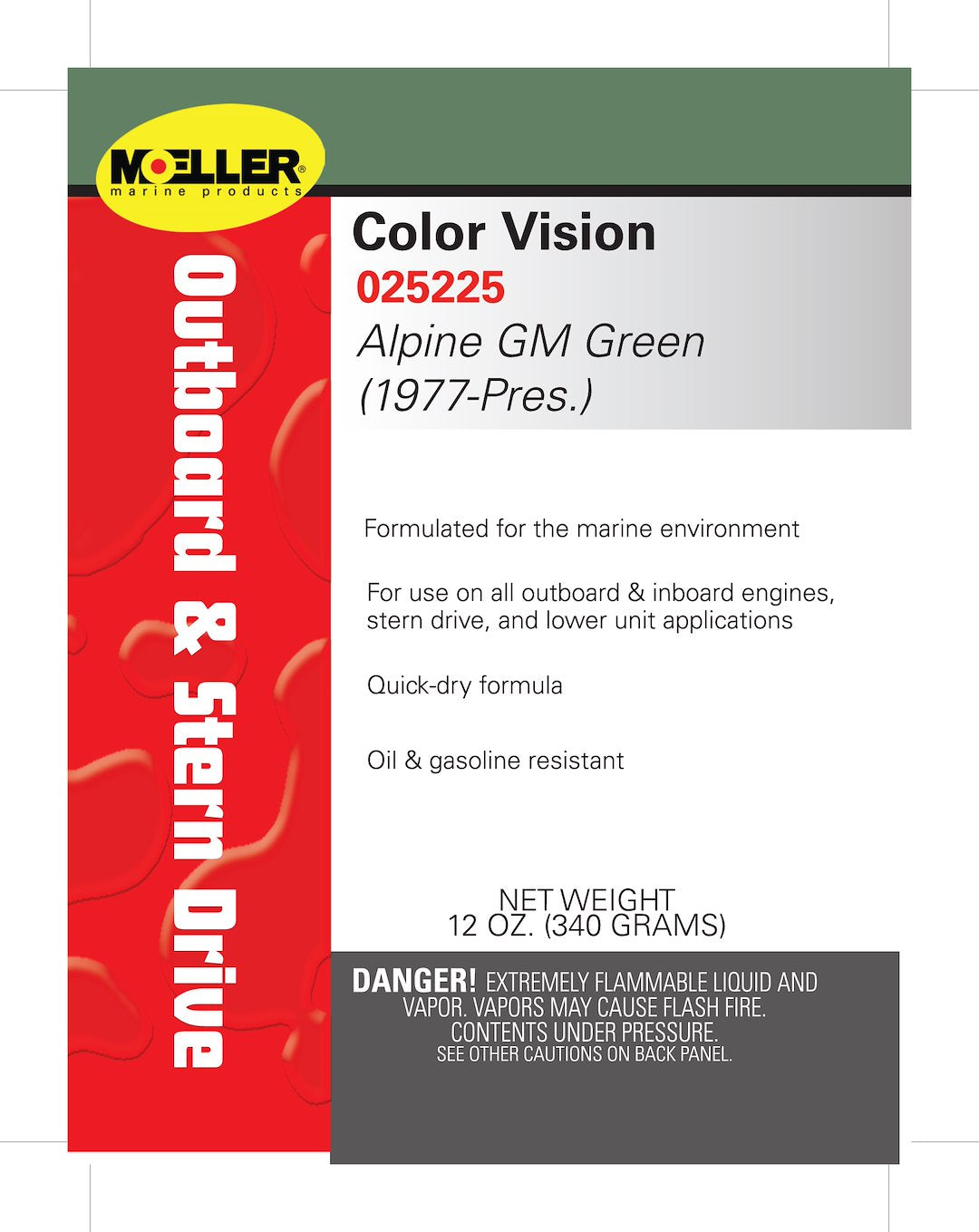 CLR/VSN GENERAL MOTORS GREEN