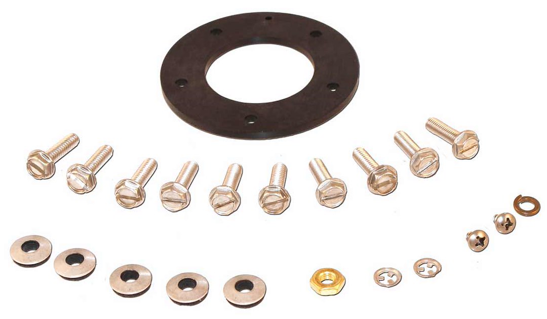 5 HOLE GASKET AND SCREWS S/U
