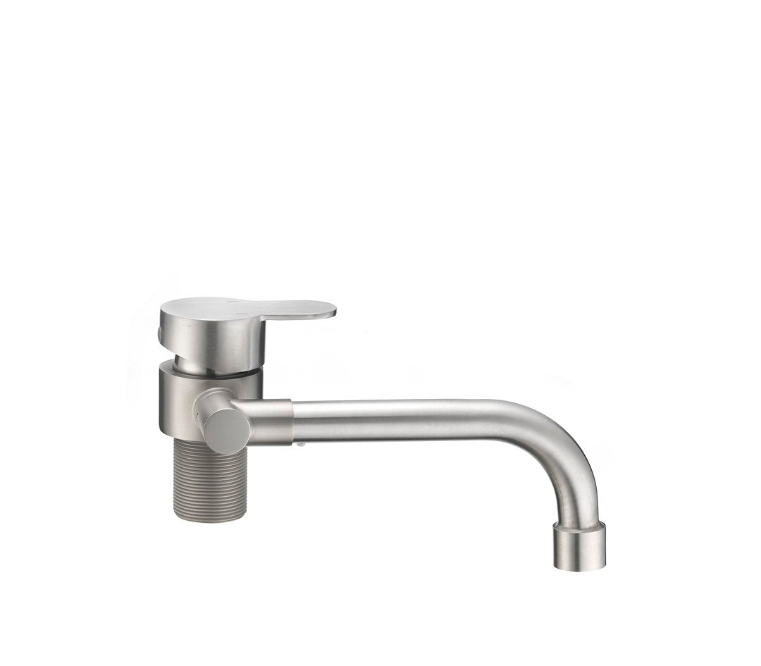 FOLDING RV KITCHEN FAUCET - BRUSHED