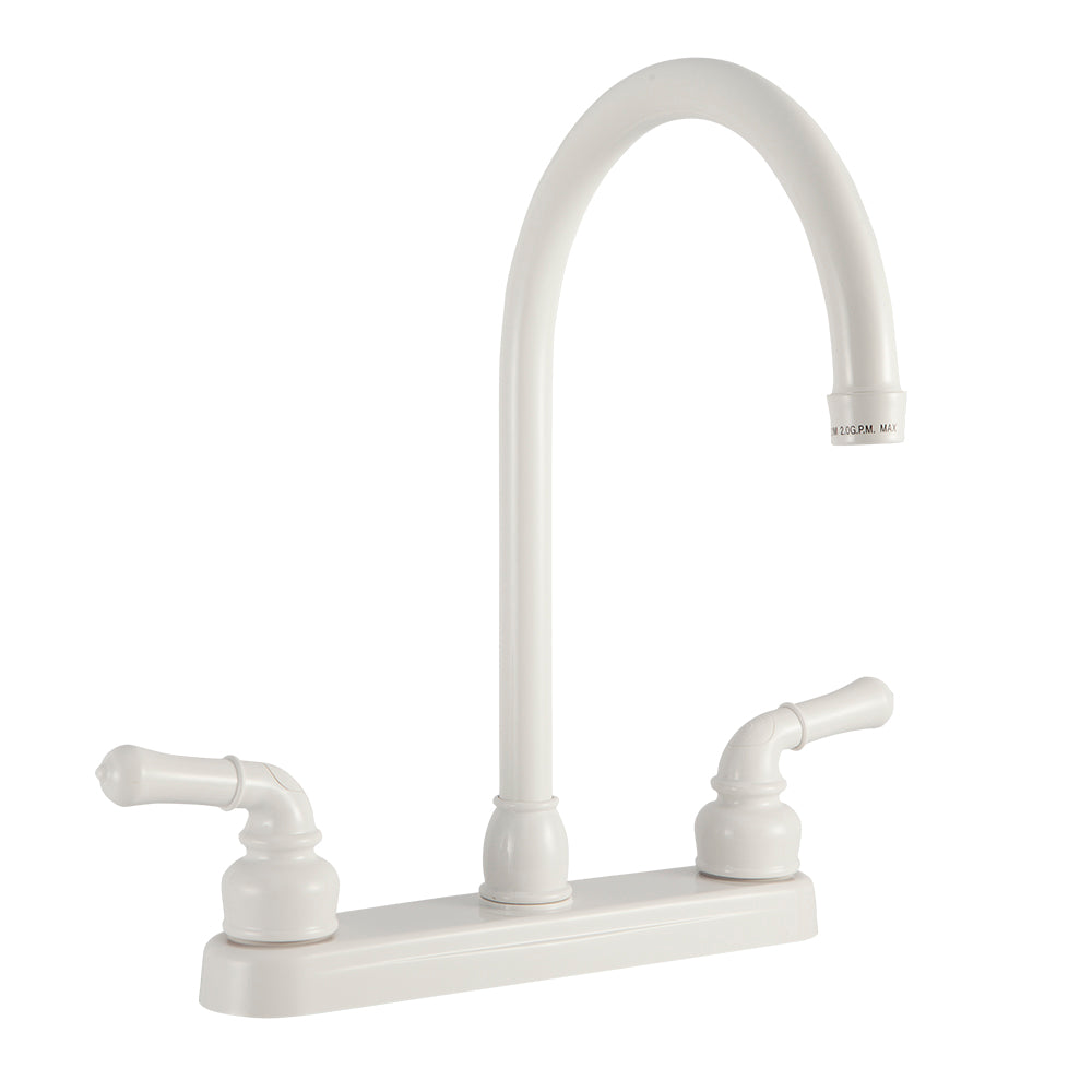 J-SPOUT RV KITCHEN FAUCET WHITE