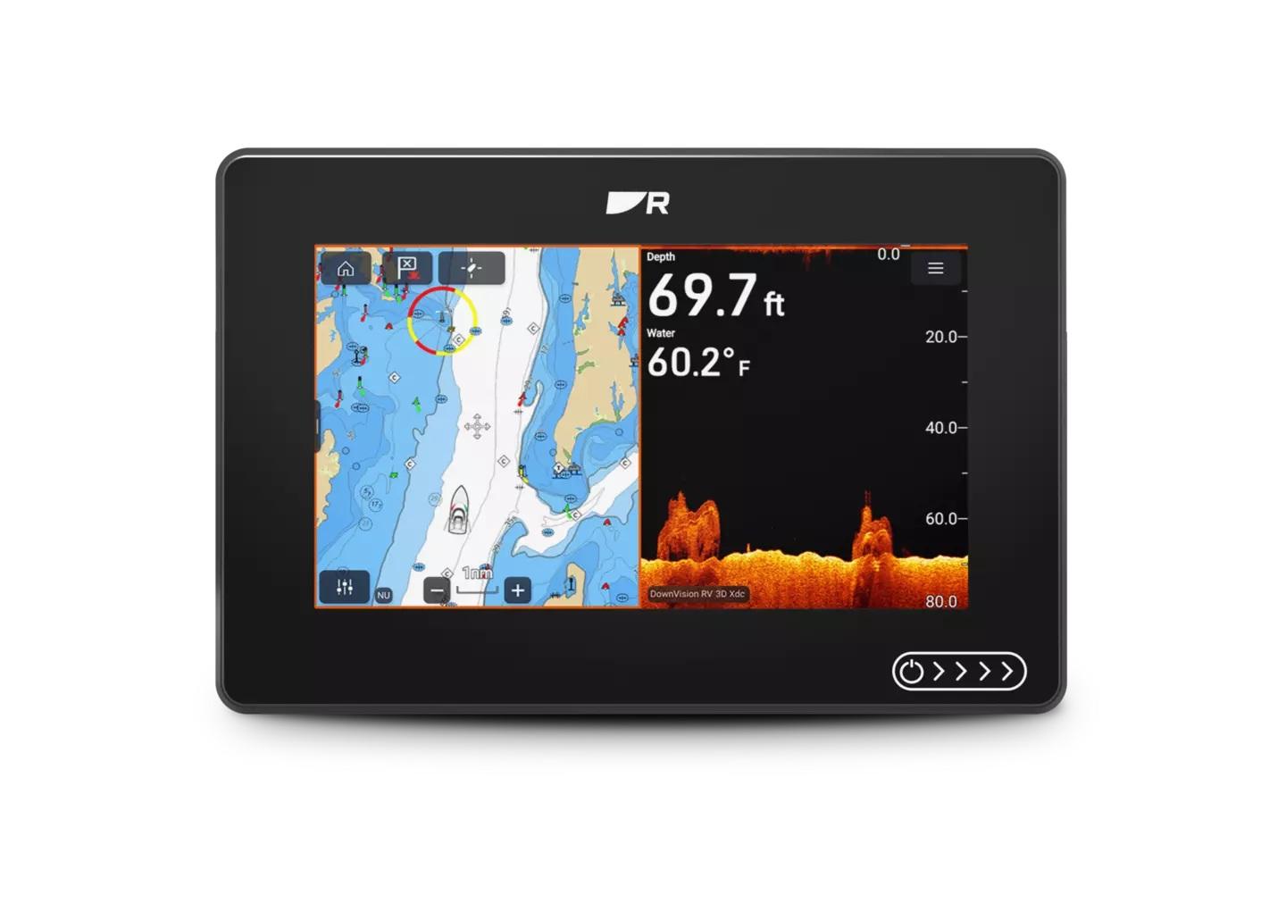 Raymarine Axiom 2 7 Chartplotter-Sonar with LHC North America and RV-100 Transducer
