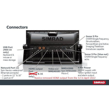 Simrad Nss12 Evo3s Combo Mfd With C-map Us Enhanced Map
